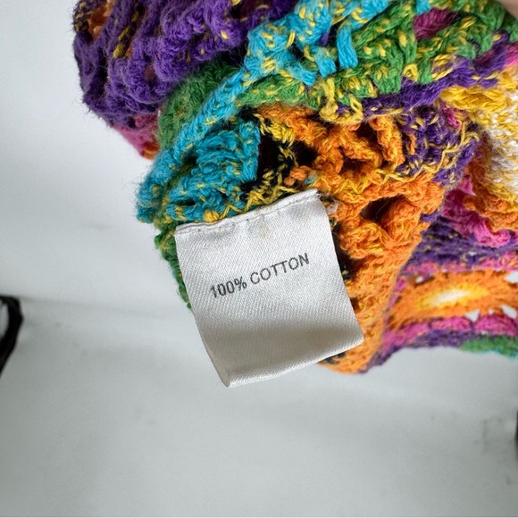 Rat & Boa Inferno Rainbow Crochet Halter Mini Dress - Picture 5 of 5